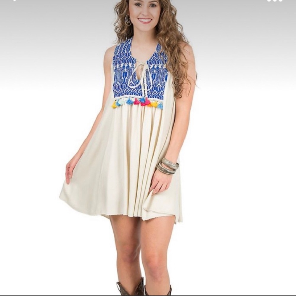 NWT Judith March Tassel Dress